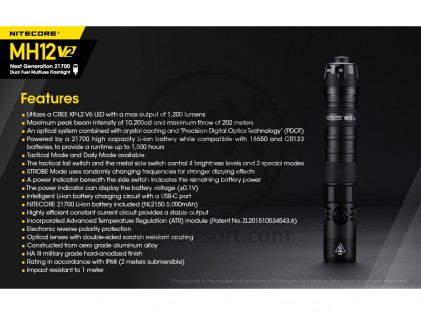 NiteCore MH12 V2 Taschenlampe