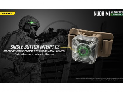 Svetilka NiteCore NU06 MI za Čelado