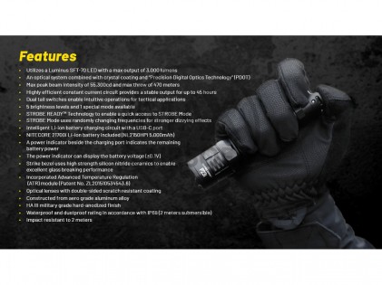 NiteCore P23i Pr&auml;zise taktische Taschenlampe