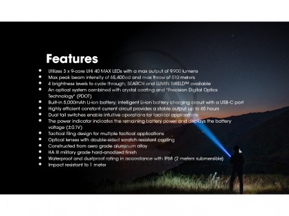 NiteCore TM9K Pro Taschenlampe