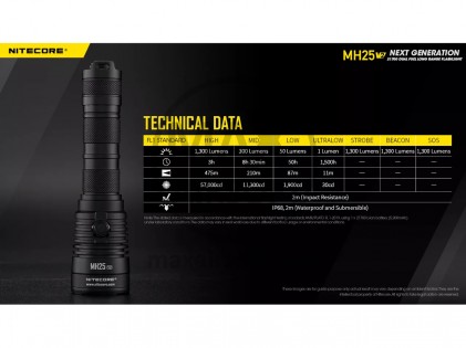 NiteCore MH25 V2 Multi-Task Hybrid-Taschenlampe