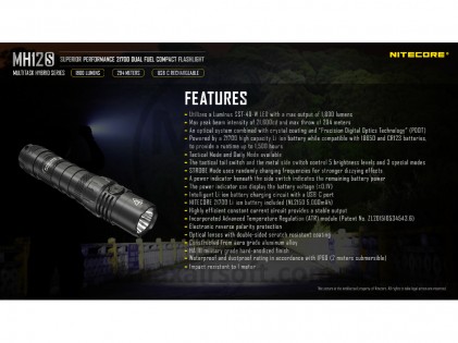NiteCore MH12S Taschenlampe
