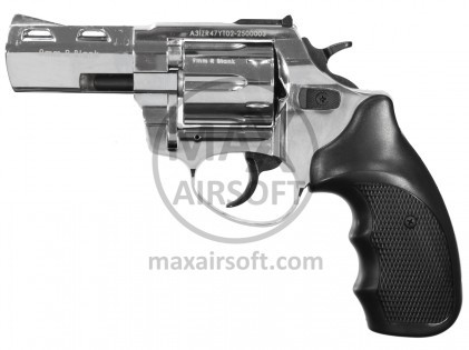 Zoraki R2 3&rdquo; Blank Firing Revolver PTB Chrome 9mm P.A.K.