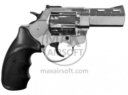 Zoraki R2 3&rdquo; Blank Firing Revolver PTB Chrome 9mm P.A.K.