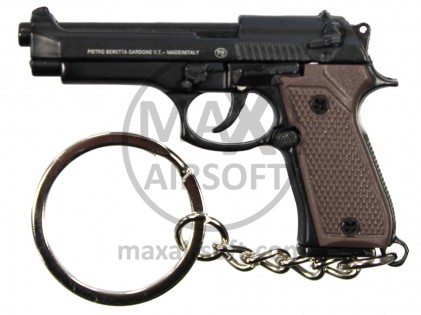 Mini Guns Beretta Brown Key Chain Pistol Model