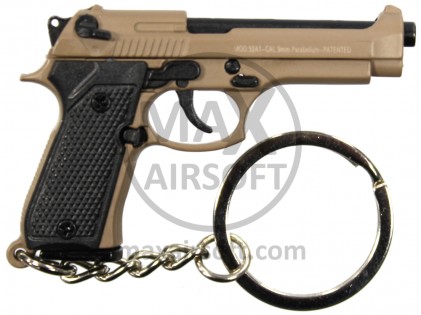 Mini Guns Beretta FDE Key Chain Pistol Model