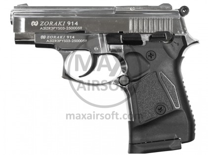 Pi&scaron;tolj Pla&scaron;ljivac Zoraki 914 PTB Chrome 9mm P.A.K.