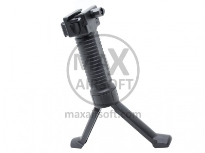 Guerilla Tactical Retractable Bipod Foregrip with RIS Black