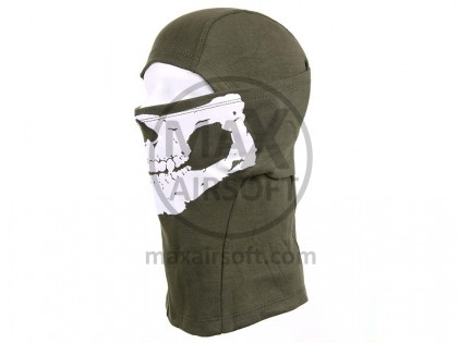 Balaclava Tactical Skull Green