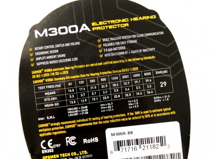 Earmor M-300A Protector Headset