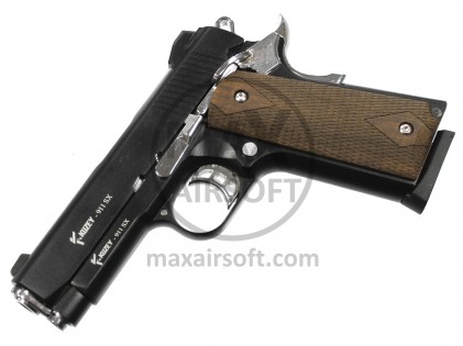 Kuzey 911SX Blank Firing Pistol Black/Chrome 9mm P.A.K.