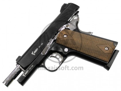 Kuzey 911SX Blank Firing Pistol Black/Chrome 9mm P.A.K.