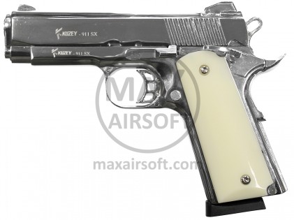 Kuzey 911SX Blank Firing Pistol Chrome 9mm P.A.K.