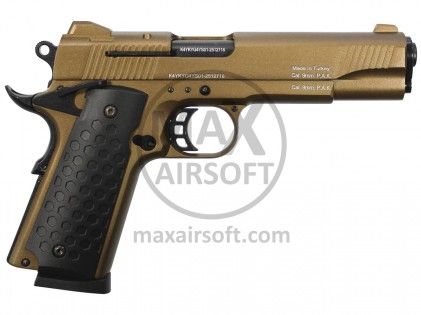 Kuzey 911 Blank Firing Pistol Bronze 9mm P.A.K.