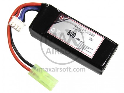 Baterija LiPo AB 11,1V 20C 800mAh