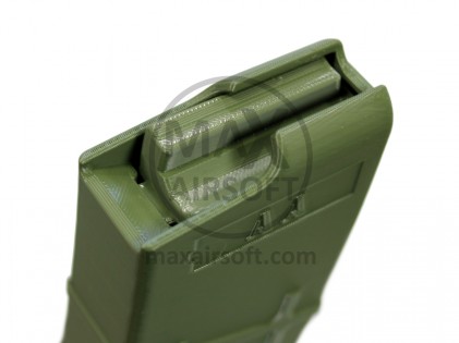 Magazine Style Battery Storage Case AA x12 Olive