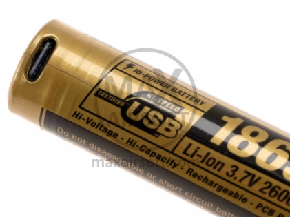 ClawGear 18650 Akku USB-C 2600mAh 3,7V Li-ion