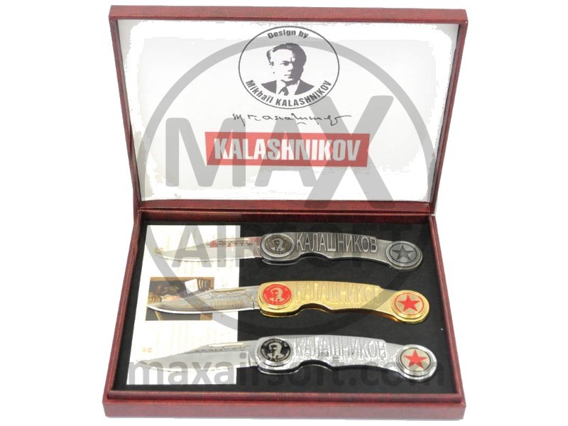 Kalashnikov Luxury Box Knife Set Collectible Knives MaxAirsoft