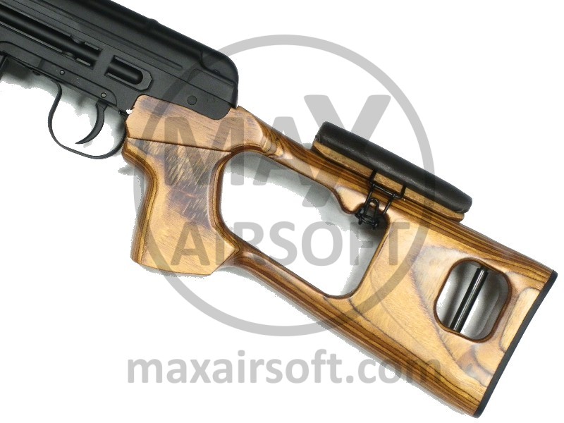 SVD Dragunov Wood Airsoft Sniper Rifle A&K Sniper Rifles MaxAirsoft