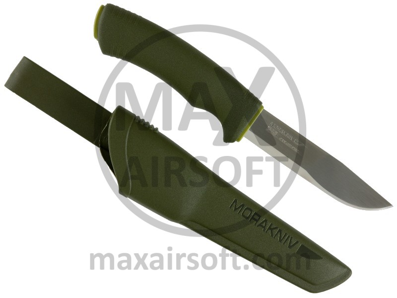 Morakniv Bushcraft Forest Knife Stainless Steel - Fixed Blade Knives ...
