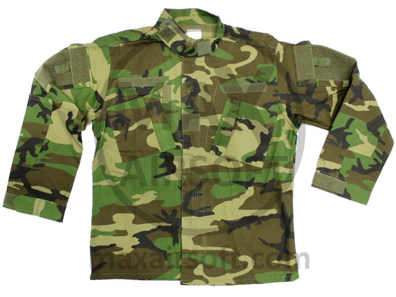 Coat ACU Woodland Ripstop Mil-Tec L Shirts Coats MaxAirsoft
